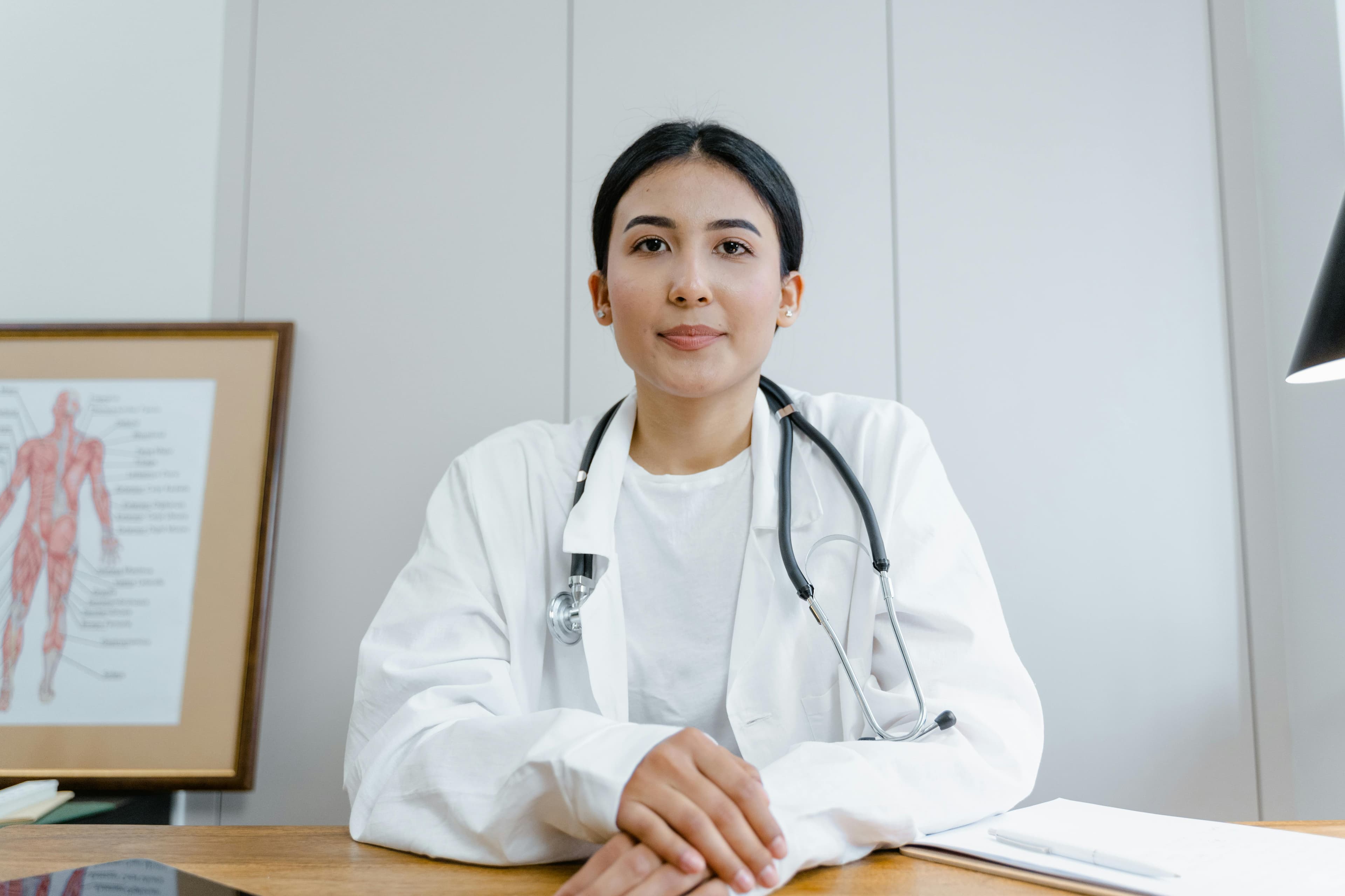 Physician at her desk